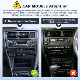 【4+64G】 Car Radio Stereo for Toyota Corolla1991-1997 with Wireless Carplay Android Auto, 9'' 1280 * 720 Touch Screen for Corolla Radio with Bluetooth DSP GPS WiFi SWC FM RDS Dual USB