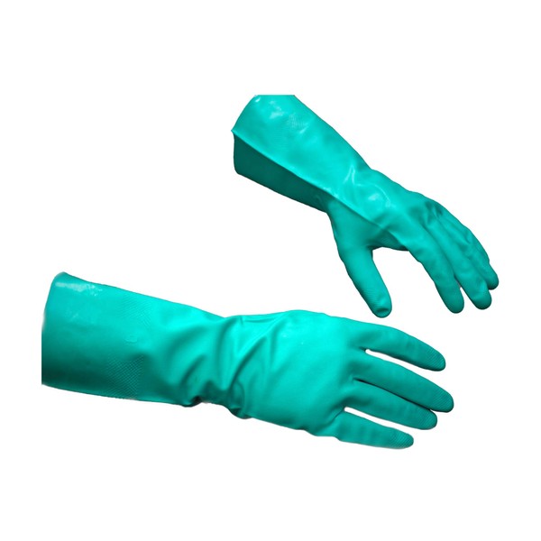 First Global Supply FGS Heavy Duty Nitrile Chemical resistant Industrial Gloves (Large) (12Pair)