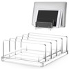 Chunful Adjustable Vertical Laptop Stand for Desk, Acrylic 4 Slot