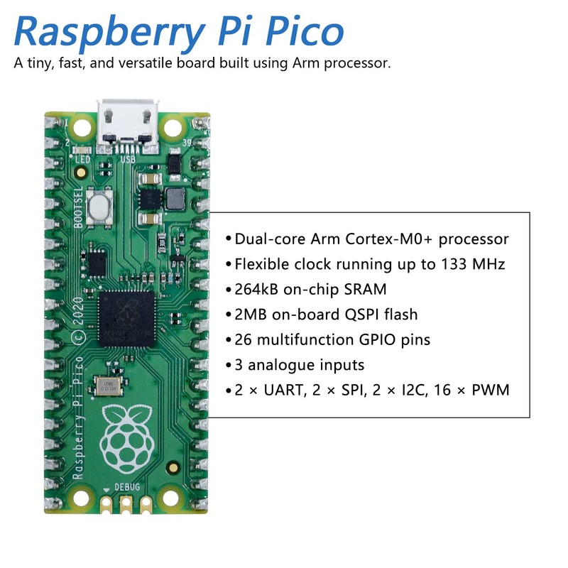 Freenove Mecanum Wheel Car Kit for Raspberry Pi Pico (Included)