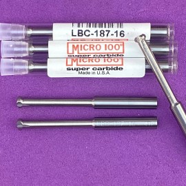 MICRO 100   LBC-187-16 Carbide Lathe Back Chamfer Tool 3/16" Shank Machinist