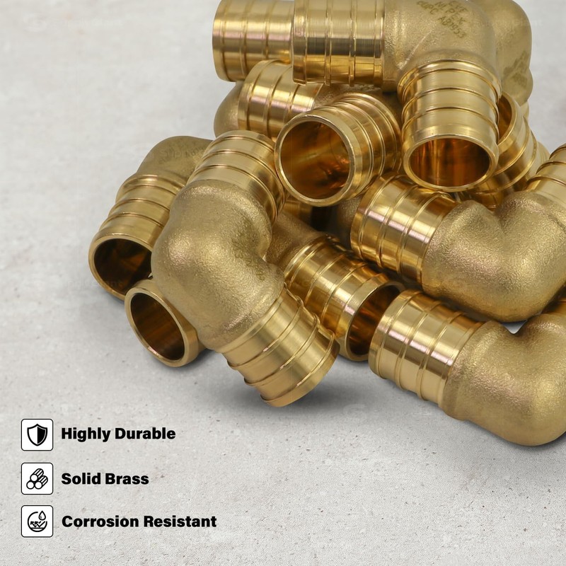 Supply Giant QYMO0100-OM x PEX 90 Degree Elbow Barb Pipe