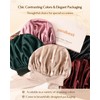 YANIBEST Double Layer Satin Silk Bonnet for Sleeping Hair Bonnet