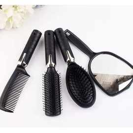 Mirror Round comb 5-piece storage base combination set air bag comb curling hair comb