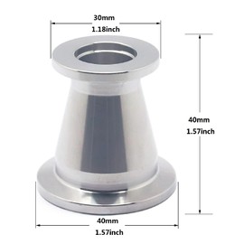 SS304 Vacuum Conical Reducer KF adaptor fittings, KF fittings reducers KF-25 to KF-16
