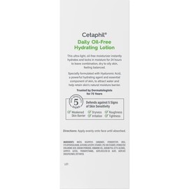 Cetaphil - Loción hidratante diaria con ácido hialurónico, 3.0 onzas líquidas