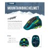 Casco Profession De Bicicleta De Montaña Ultraligero Batfox
