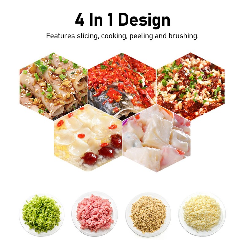 4 in 1 Vegetable Chopper, Cordless Mini Chopper Handheld Electric