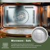 MESTAEK 10" Aluminum Foil Pans with Lids (5 Pack), Heavy