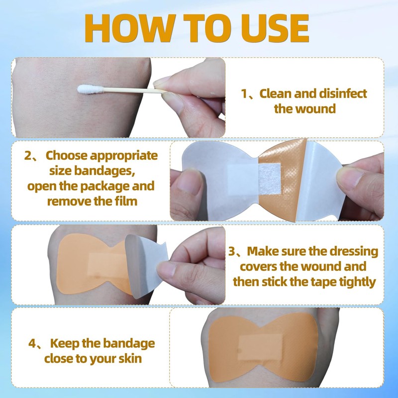 Assorted Bandage Variety Pack - 800 Pcs, Waterproof & Breathable