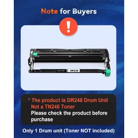 Skydo DR248CL Drum Compatible with Brother DR248 DR-248CL Drum Unit for Brother HL-L3240CDW MFC-L3740CDWE MFC-L3760CDW DCP-L3560CDW DCP-L3520CDWE DCP-L3555CDW HL-L3220CW HL-L3220CW HL-L32220CL 0CWE HL-L3215CW