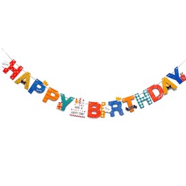 Happy Birthday Banner Bunting - Rainbow Colorful Party Decoration, Festive Bunting for Birthdays, Celebrations & Events