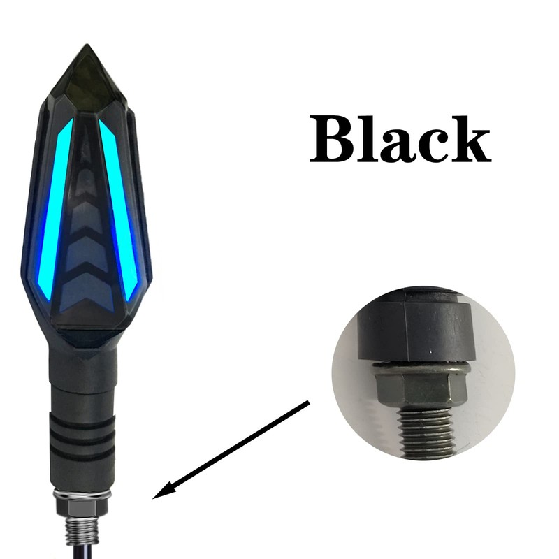 VRWEARE Universal 4Pcs Motorcycle Turn Signals Double Color Led Yellow
