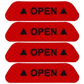 4 x Car Door Reflective Warning Sticker Rear Reflector Safety