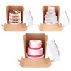Huoshange Tall Cake Boxes for Tier Cakes,12x12x12 Inch [3 Pack