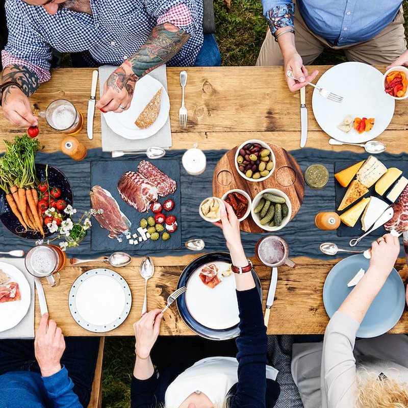 3 Pack Cheesecloth Table Runner Farmhouse Gauze Table Runner 35x120inch
