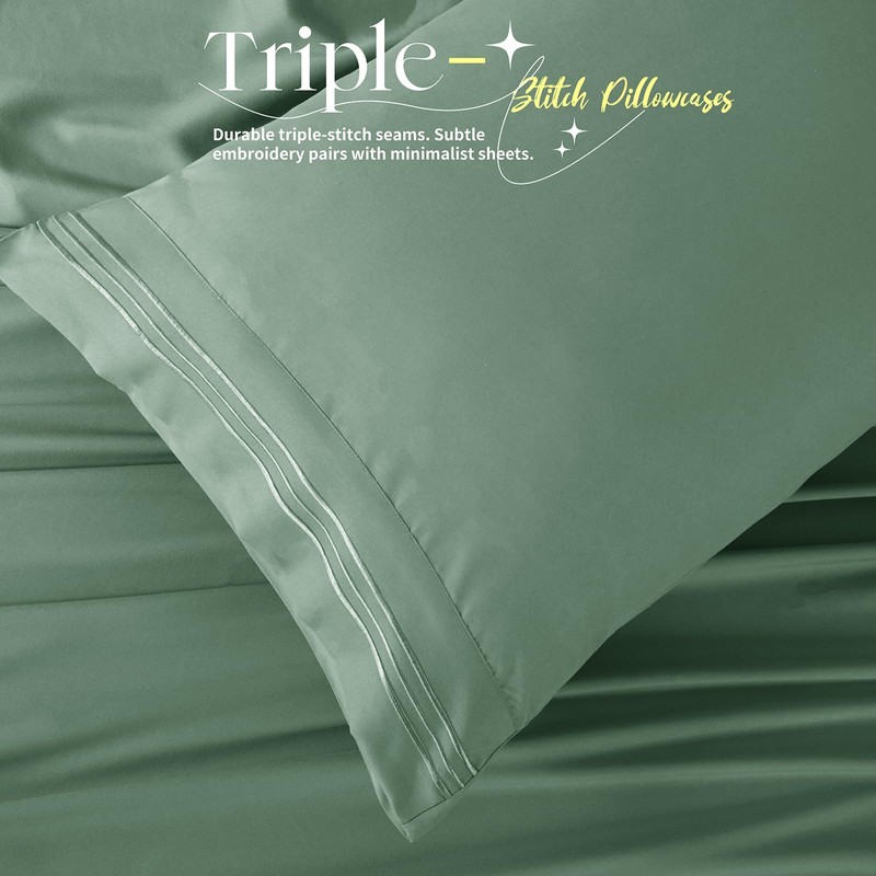 Manyshofu 4 Piece Split Head California King Sheets Sets for