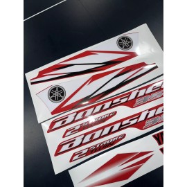 BANSHEE yamaha banshee full graphics decals kit 2006 Red THICK AND HIGH GLOSS