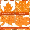 HOWAF 5 Pack Autumn Leaf Table Placemats and Coasters, Thanksgiving