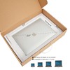 Sharmgoria Laptop Shipping Box Secure Mailer Boxes with Carrying Handle,