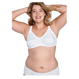Naturana Women's Soft Cup Everyday Bra 86545, White, 36C