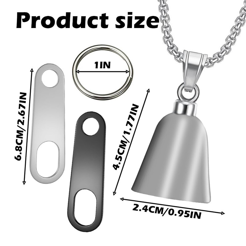 Jvuouxy Guardian Angel Motorcycle Bell Lucky Bells Drive Safe Pendant