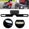 Universal Motorcycle License Plate Light 6 LED CNC Aluminium Rear