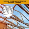 Pronged Truss Plate Flat Mending Plates with Nail Teeth Galvanized