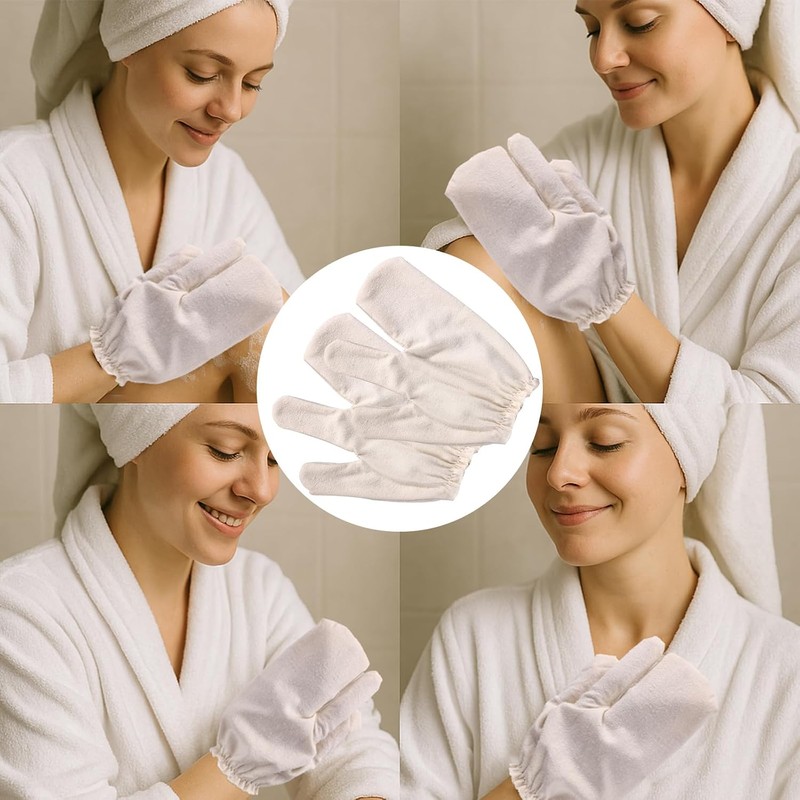 Guantes de masaje de seda cruda Lyreh W01011 – Exfoliación