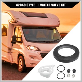 RATCHROLL 42049 Water Valve Style II Kit for Aqua Magic Style II Permanent Toilets/Leak-Resistant RV Toilet Water Assembly Valve Kit / 1Set Replacement Car Parts