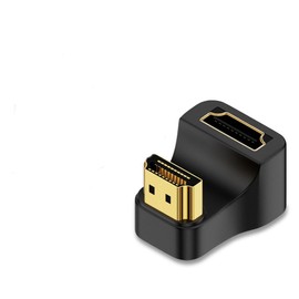 YFFSFDC 180 Degree Angled HDMI to HDMI Adapter U Shape U Shape HDMI Male to HDMI Female Adapter Downward HDMI Extension Adapter 48Gbps HDMI 2.1 Adapter Support 8K@60Hz 4K@120Hz TV HDR Full HD Portable