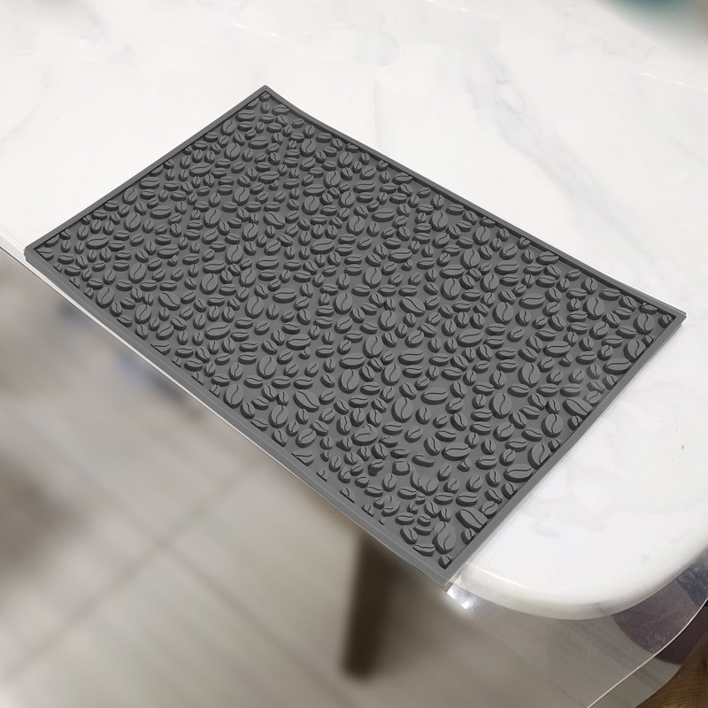 Non Slip Cup Mat Coffee Bean Design Desktop Bar Counter