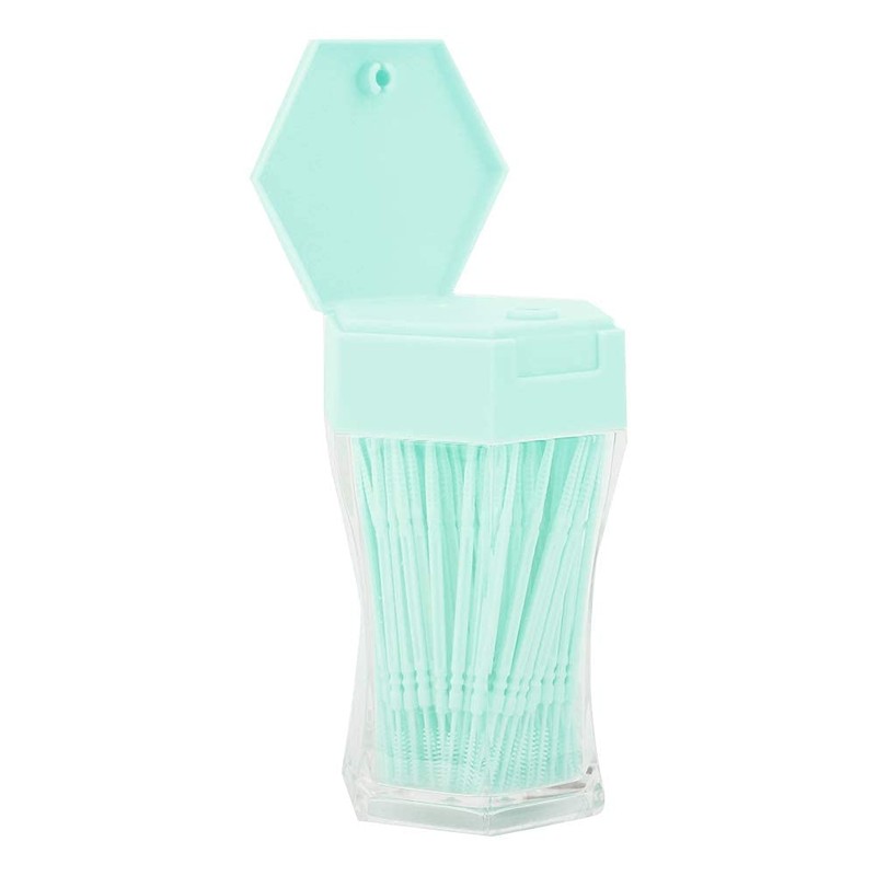 Agatige 200pcs 2 Ends Toothpicks, Plastic Coloured Teeth Toothpicks with