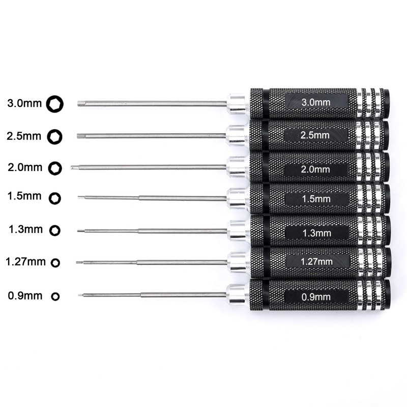 YoungRC RC Screwdriver Tools Kit 7pcs Hex Screw Driver Set