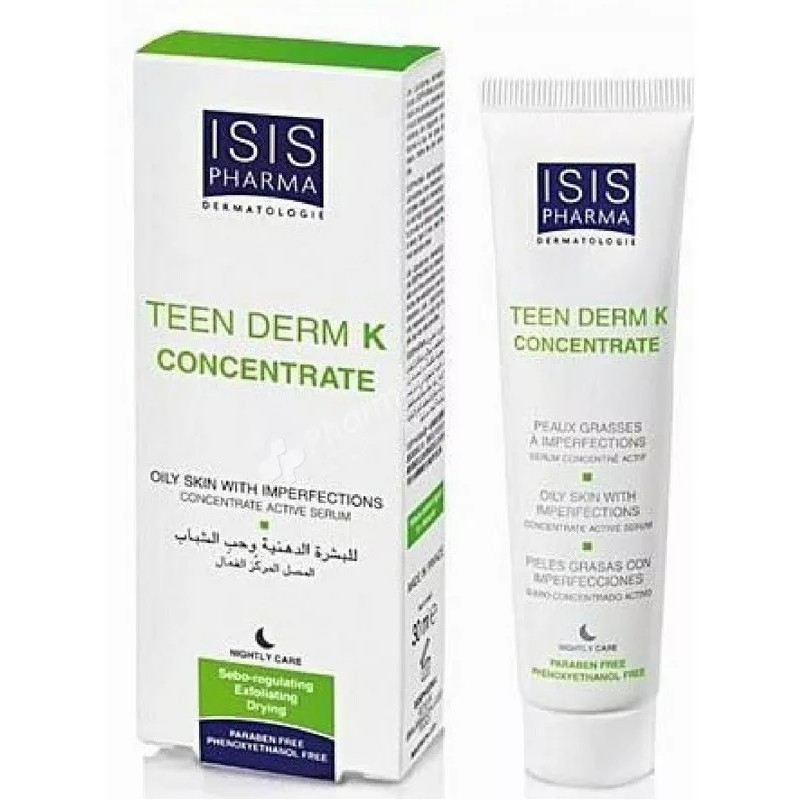 Isispharma Teen Derm K Concentrado 30ml Y Teen Derm Gel