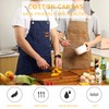 Tosewever Canvas Cross Back Chef Cotton Aprons for Men Women