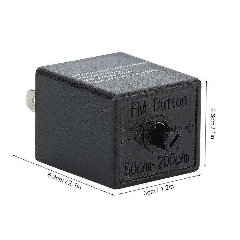 Ejoyous Flasher Relay, 12V 3‑PIN Adjustable LED Flasher Relay Turn