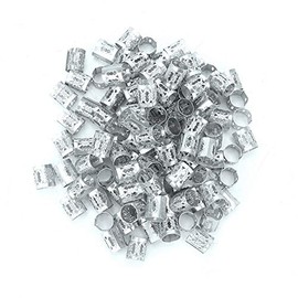 ZJchao Anillos para el Cabello, 100 piezas Clips de Pelo en Espiral Accesorios para Pelo Trenzas Joyas para el cabello trenzado Anillos Trenza ajustab