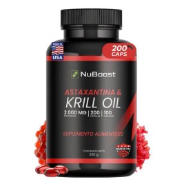 Aceite De Krill Nuboost 200 Cápsulas-salud Y Bienestar Sabor Sin sabor                                                                                