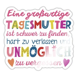 Spreadshirt Great Childminder Leaving Gift Stickers, 10 x 10 cm, Glossy White