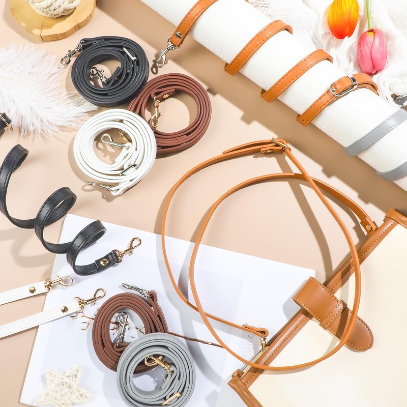 RAYNAG Leather Crossbody Strap Replacement, Adjustable Purse Strap, Handbag Shoulder