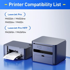 26A Black Toner Cartridge 2-Pack with chip High Yield Replacement for HP 26A CF226A Compatible with HP Laserjet Pro MFP M426fdn M426fdw M402dn M402dne M402dw M402n Printer M426 M402 Series Ink Copy