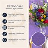 100%Mosel Fleece Table Runner, Purple (30 cm x 25 m),