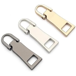 Zipper Pull Replacement Kit, Pull Replacement Repair, Zipper Slider Tab for Luggage Backpack Jacket Suitcase Coat Sewing Notions and Supplies (Gun Color)