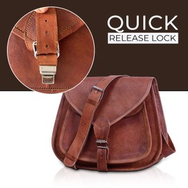 Komal's Passion Leather 12" Leather Purse Satchel