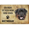 Tin Sign 20 x 30 cm Curved "Ein Haus ist