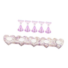 FOMIYES Practice Nail Art Display Holder Lightweight Portable Nail Tips Stand for Realistic Texture Professional Training Tool for Beginners and Salon Use