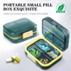 2PCS Travel Pill Box, Compact Travel Pill Cases, Travel Pill