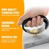 AGIgear Heavy Duty Stainless Steel Garlic Mincer and Garlic Crusher,Manual