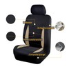 Flying Banner Car Seat Covers Set Beige Tan Front Seats